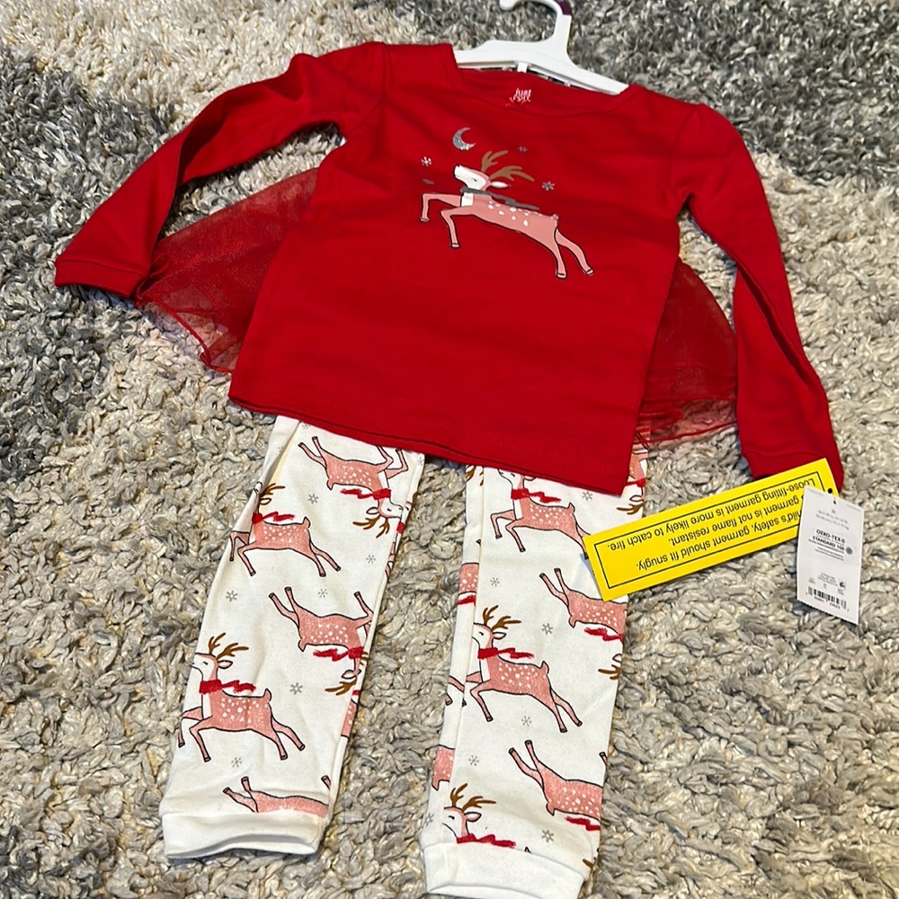 Reindeer Christmas pajamas with tutu skirt - Carters just one you  - New